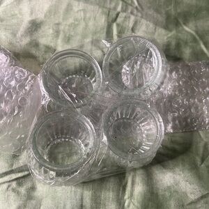 Set of 16 Round Glass Tealight Votives